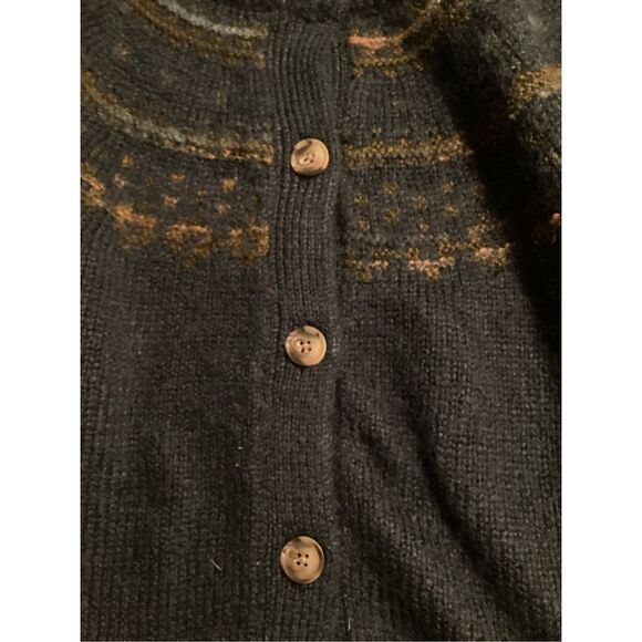 Old Navy Navy Fair Isle Cardigan Sweater Sz 2XL Button Down - Picture 5 of 9